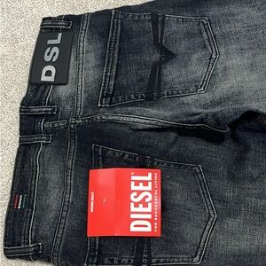Diesel Men's Dark Gray Slim Jeans